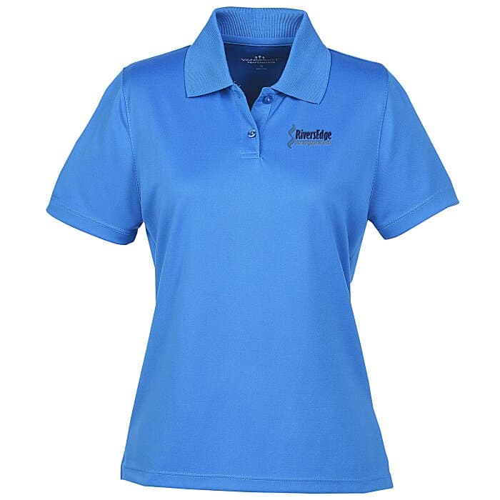 Vansport Omega Solid Mesh Tech Polo - Ladies' - Embroidered
