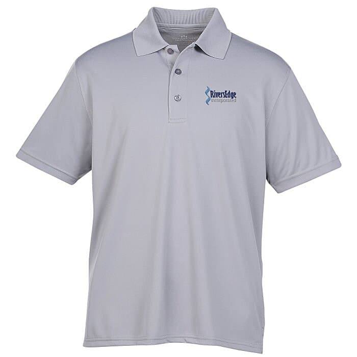 Vansport Omega Solid Mesh Tech Polo - Men's - Embroidered