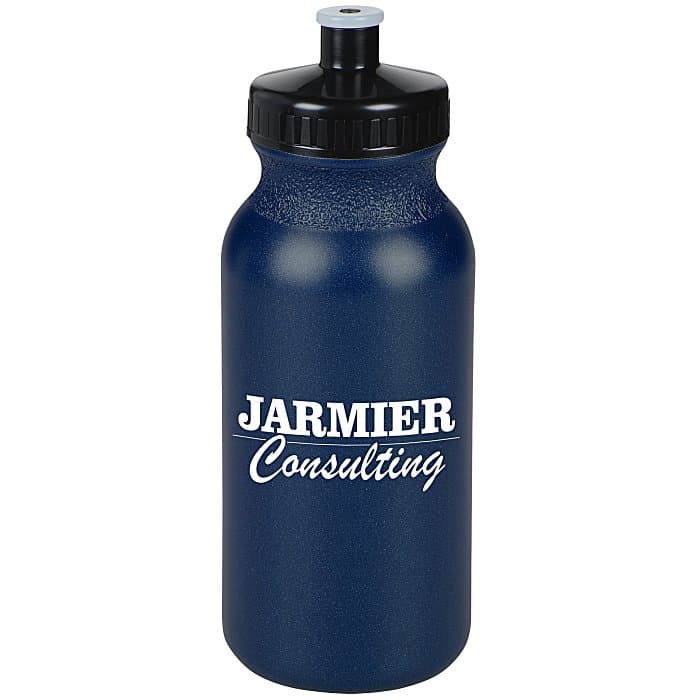 Sport Bottle with Push Pull Lid - 20 oz - Metallic