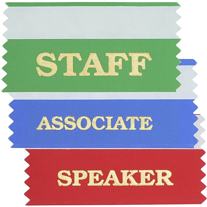 Stock Badge Ribbon 2 inches x 4 inches