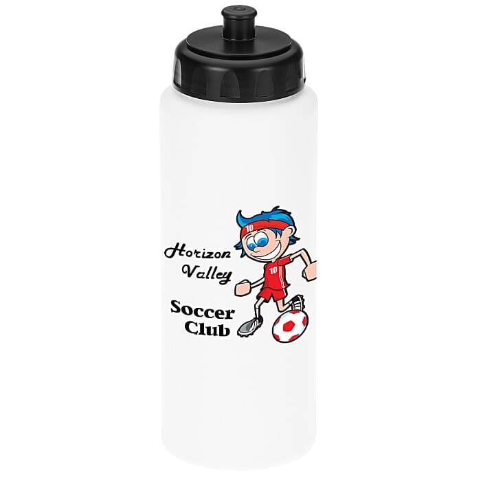 Full Color Sport Bottle with Push Pull Lid - 32 oz