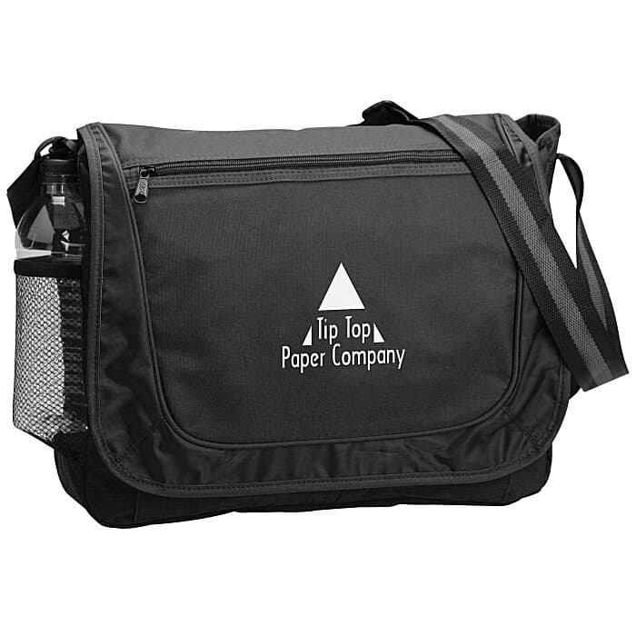 Stripe Strap Messenger Bag
