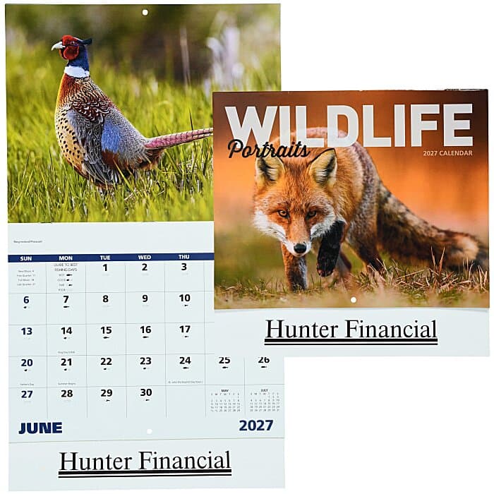 Wildlife Portraits Calendar - Stapled