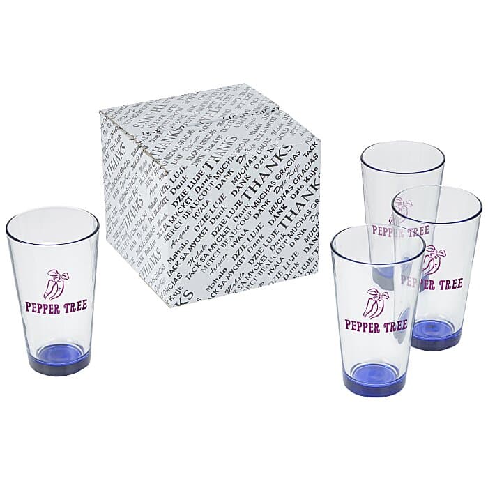 Pint Glass Set - 16 oz - Bottom Color