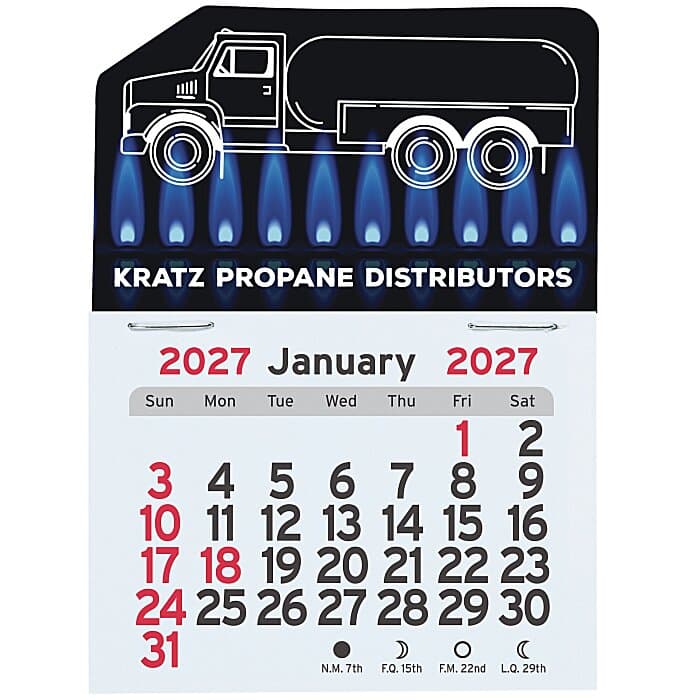 Peel-N-Stick Calendar - Propane Truck