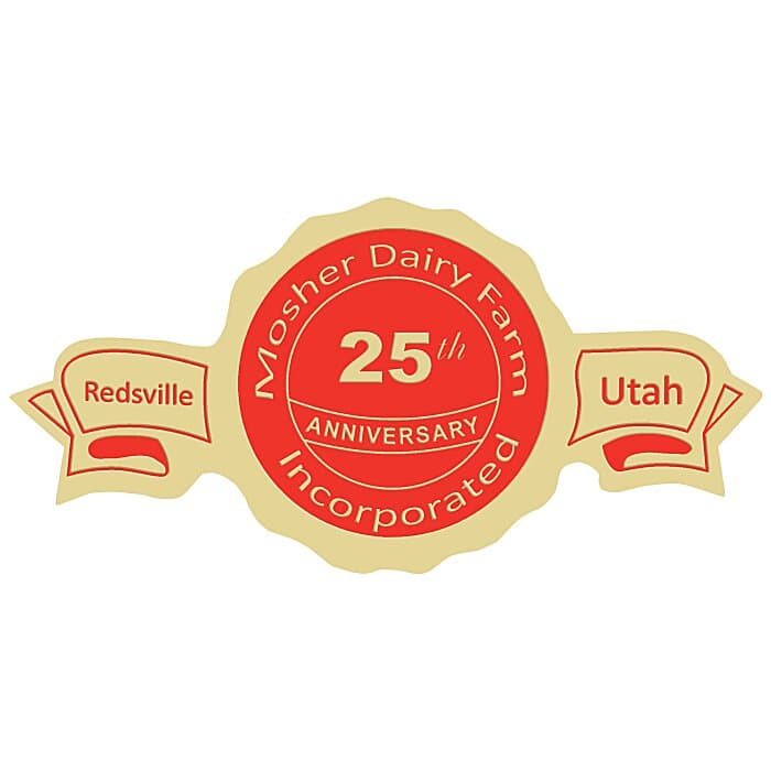 Embossed Seal by the Roll - Banner - 1 1/4 inches x 2 1/2 inches