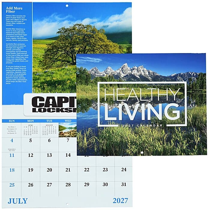 Healthy Living Calendar - Window