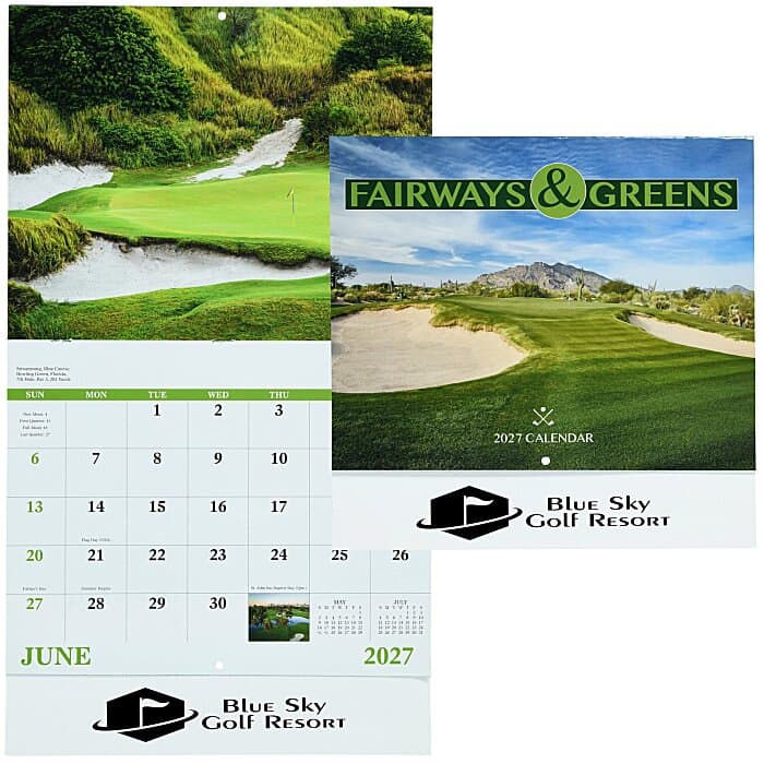 Fairways & Greens Calendar - Stapled