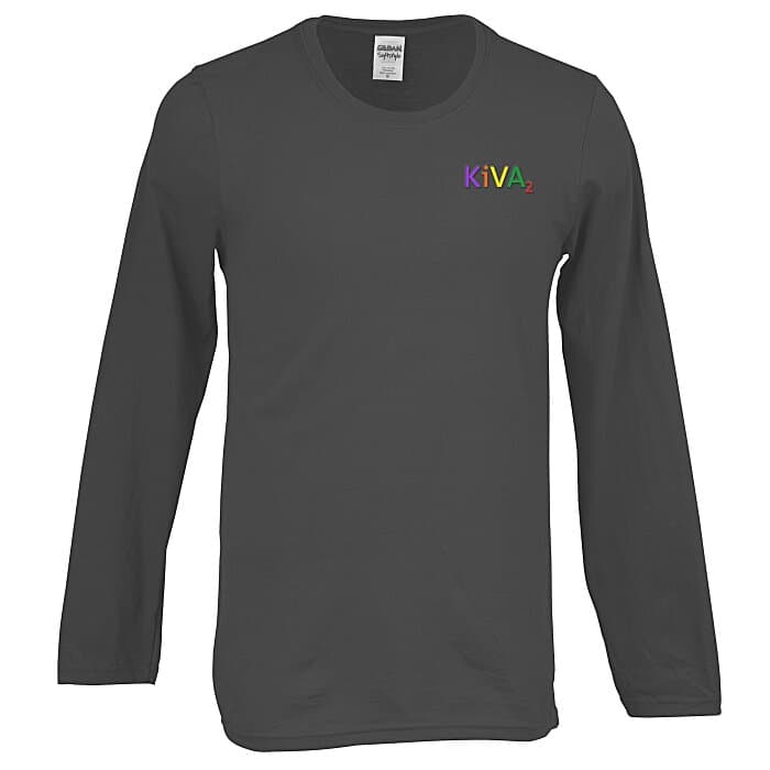 Gildan Softstyle LS T-Shirt - Men's - Embroidered