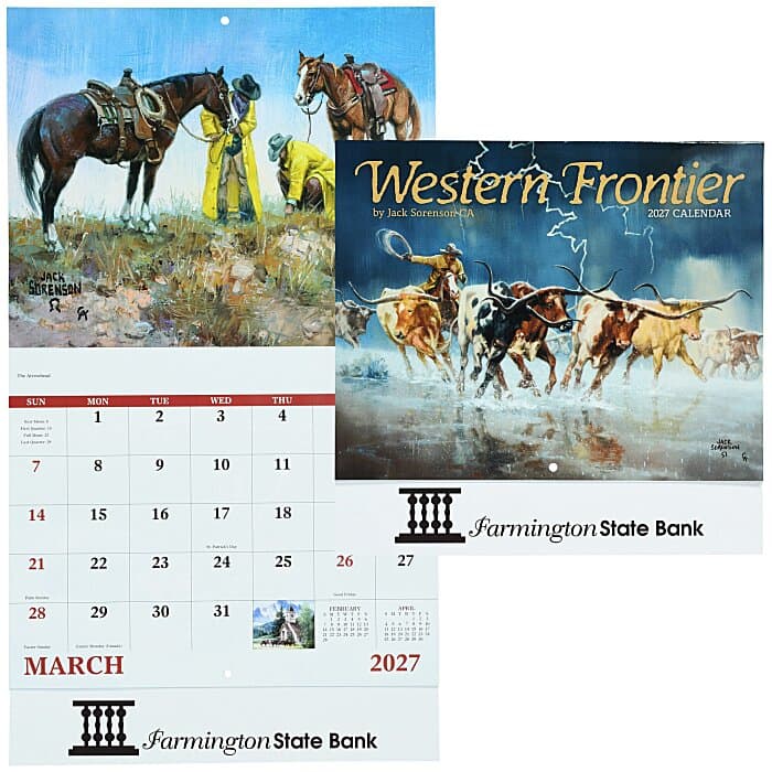 Western Frontier Calendar - Stapled