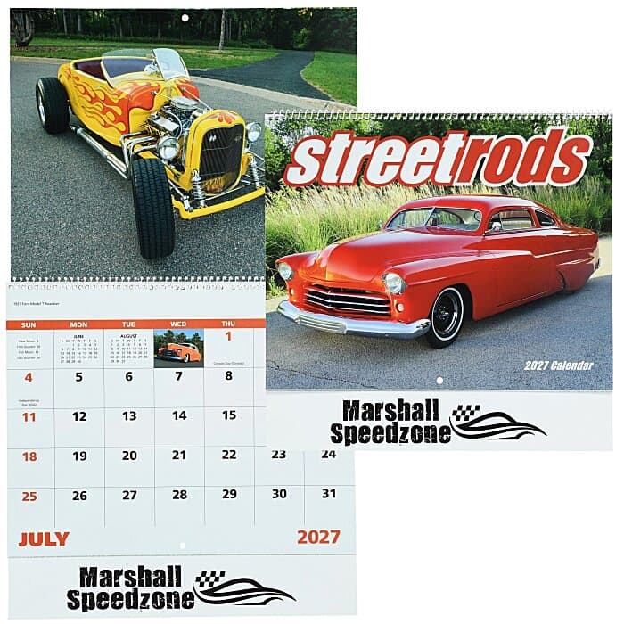 Street Rods Calendar - Spiral