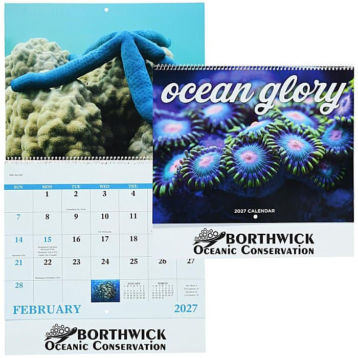 Ocean Glory Calendar - Spiral
