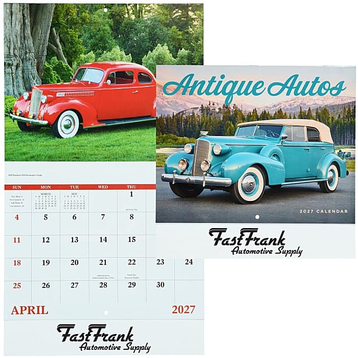 Antique Autos Calendar - Stapled
