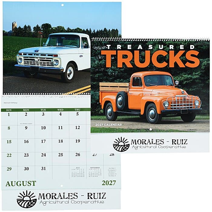 Treasured Trucks Calendar - Spiral