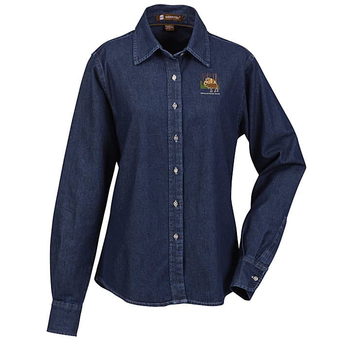 Washed Denim Long Sleeve Shirt - Ladies'