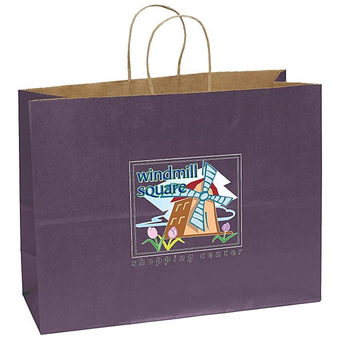 Matte Shopping Bag - 12 inches x 16 inches - Colored - Full Color
