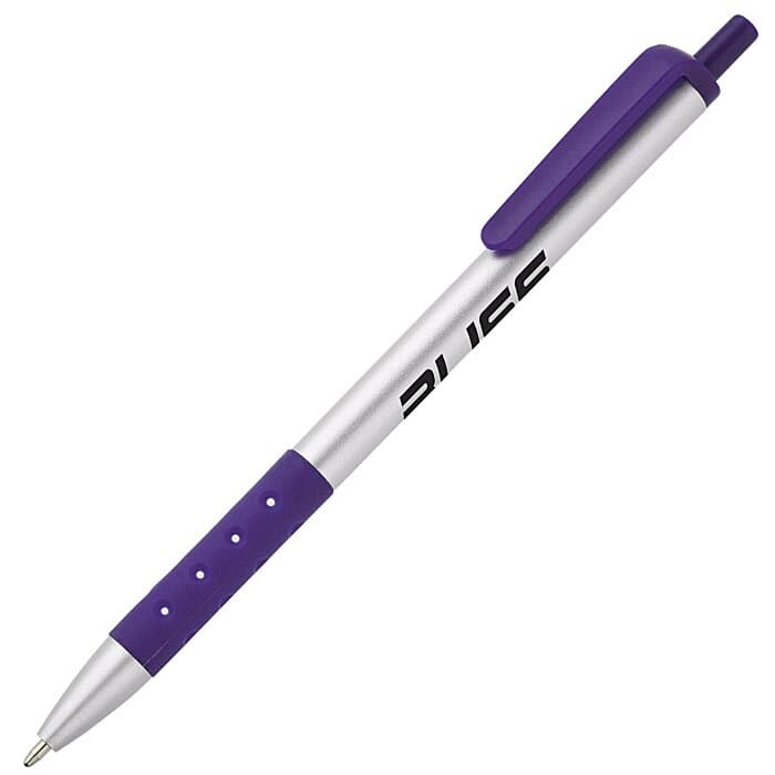 Grip Click Pen - Silver