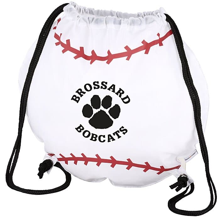 Game Time! Baseball Drawstring Backpack