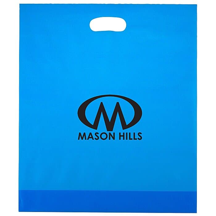 Colored Frosted Die-Cut Convention Bag - 18 inches x 15 inches
