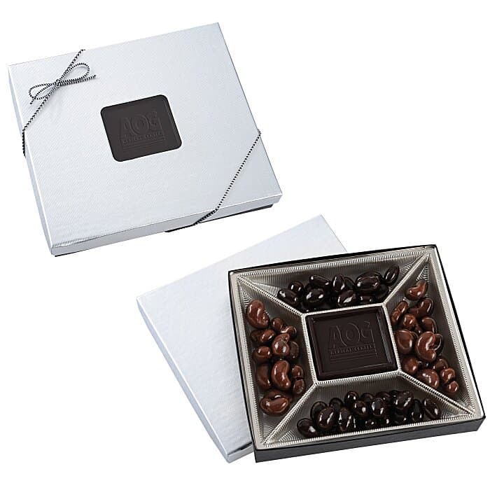 Small Treat Mix - Silver Box - Dark Chocolate Bar