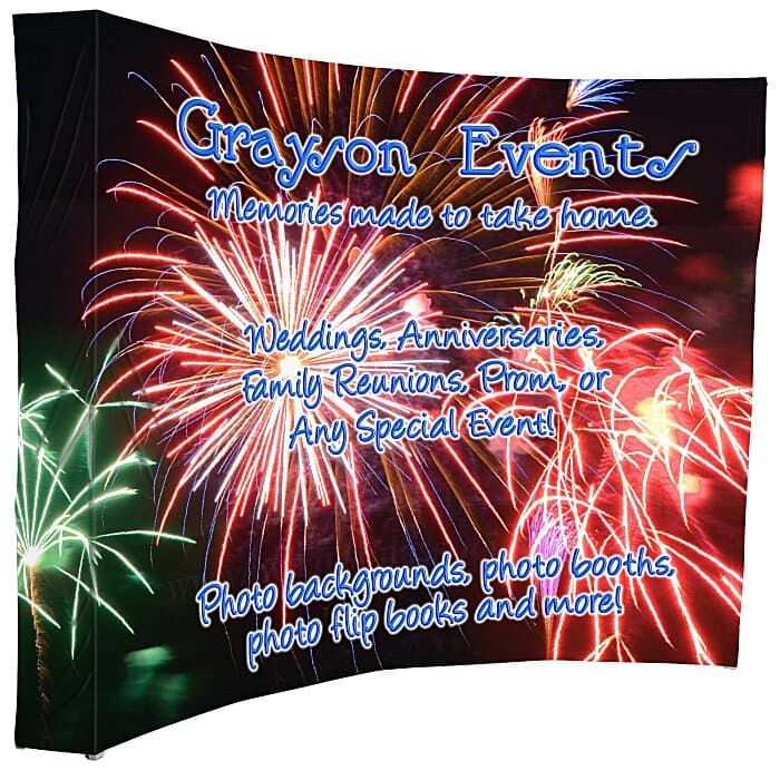 Splash Curved Floor Display - 9' - Wrap Graphics