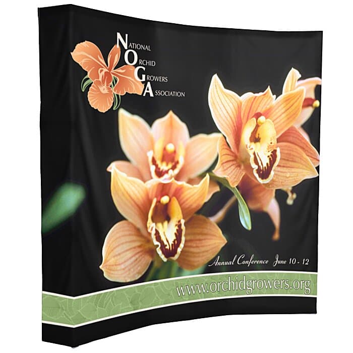 Splash Curved Floor Display - 7' - Wrap Graphics