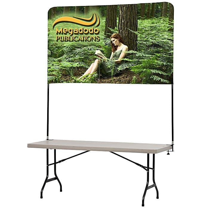 Tabletop Banner System with Back Wall - 6 feet