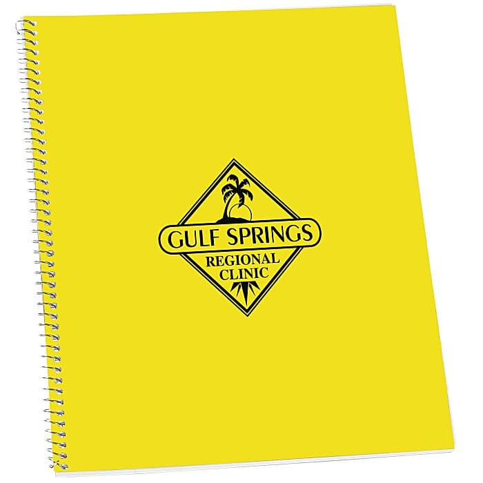 Poly Cover Notebook - 10 7/8 x 8 3/16 - Wide Rule - Opaque