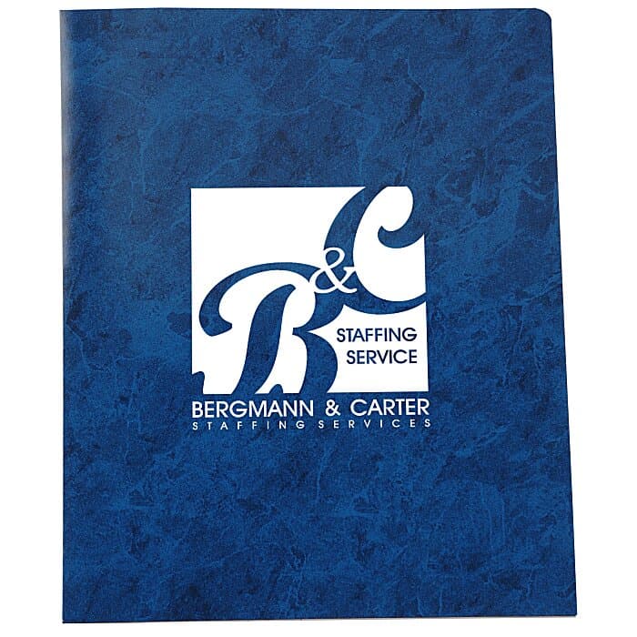 Pocket Folder Padfolio - Marble