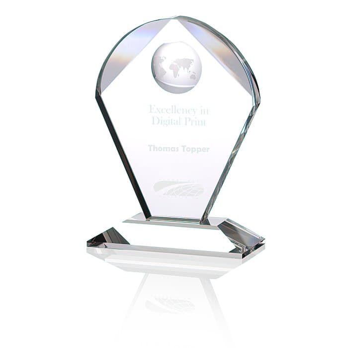 Global Excellence Crystal Award - 6 inches