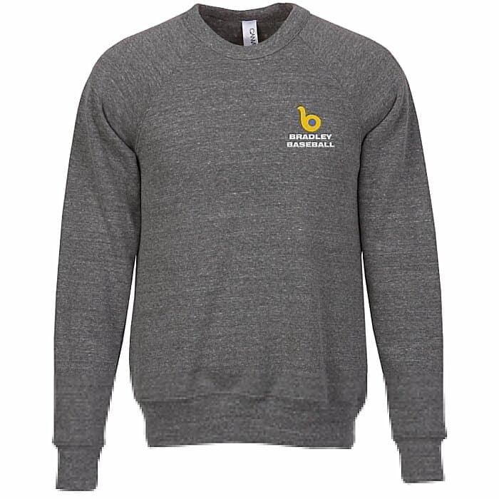 Bella+Canvas Tri-Blend Sponge Fleece Crewneck - Embroidered