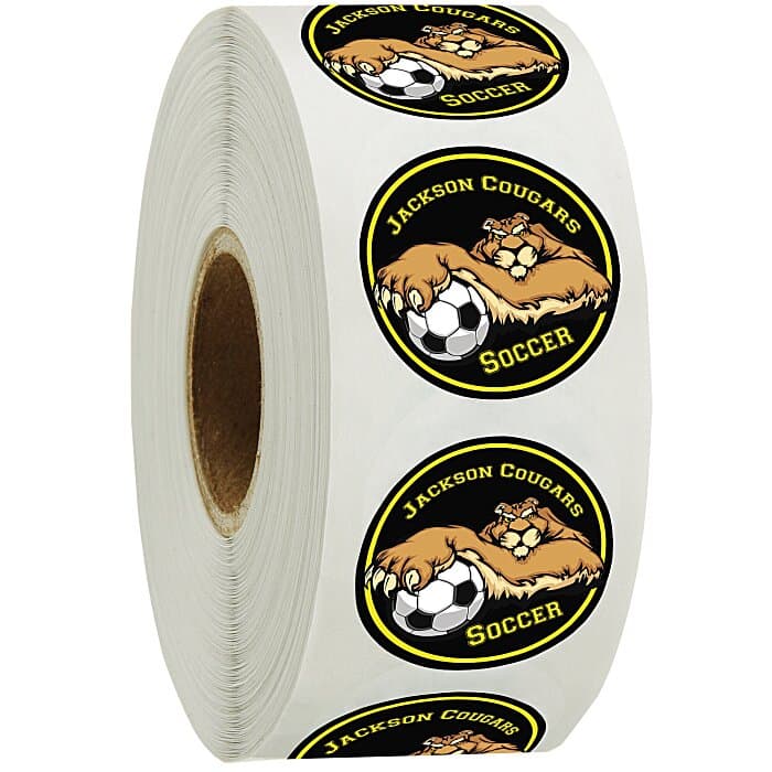 Full Color Sticker by the Roll - Circle - 1 inch