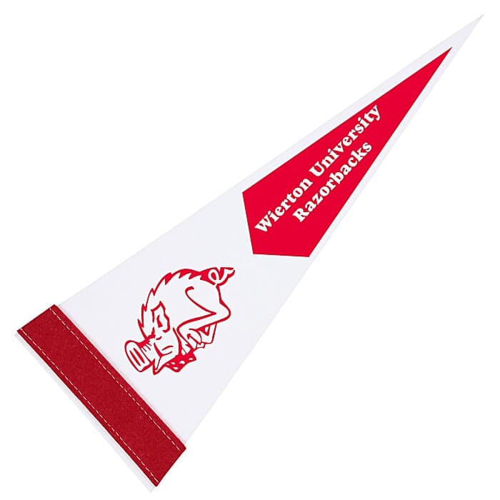 Pennant 5 inches x 12 inches - White