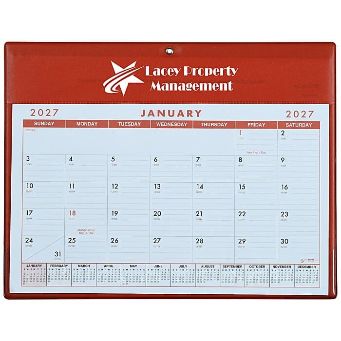 Calendar with Vinyl Pad