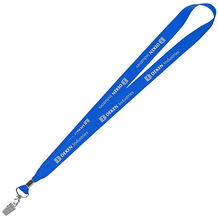 Lanyard with Metal Bulldog Clip - 3/4 inch