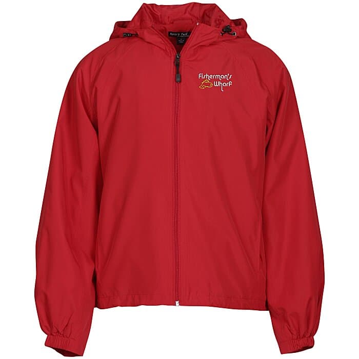 Hooded Raglan Athletic Jacket