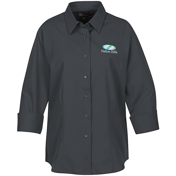Superblend 3/4 Sleeve Poplin Shirt - Ladies'