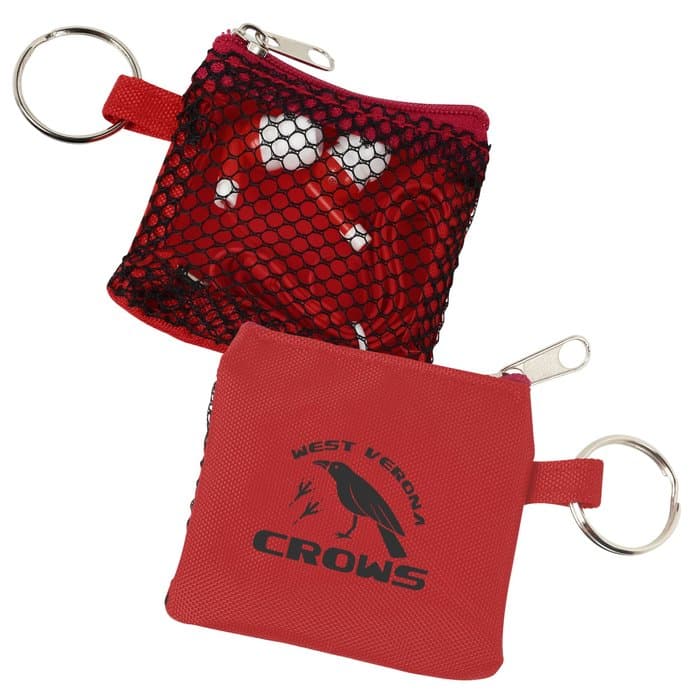 Sporty Pouch with Colorful Earbuds