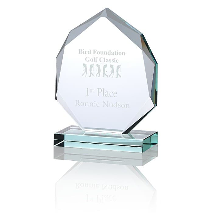 Eclipse Jade Glass Award - 5 inches