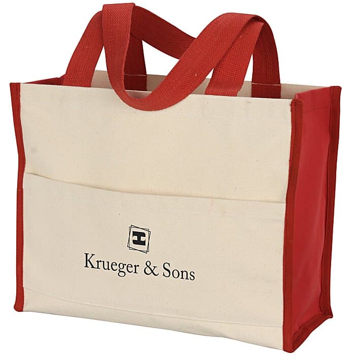 Cotton Gusset 14-oz Accent Box Tote