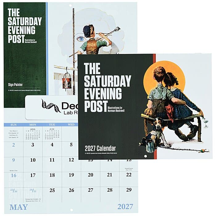 The Saturday Evening Post Norman Rockwell Calendar - Window