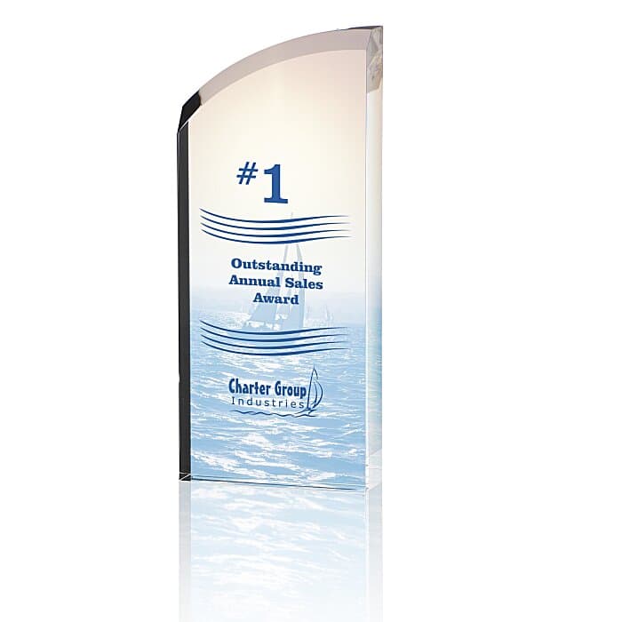 Enterprise Curve Acrylic Award - Full Color