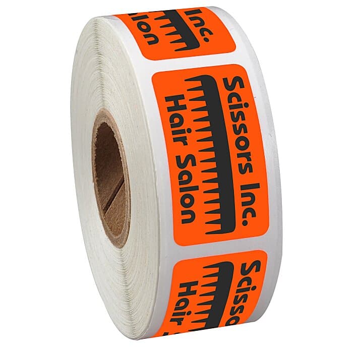 Sticker by the Roll - Rectangle - 3/4 inches x 1-1/2 inches