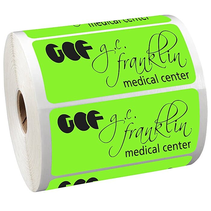 Sticker by the Roll - Rectangle - 2 inches x 4 inches