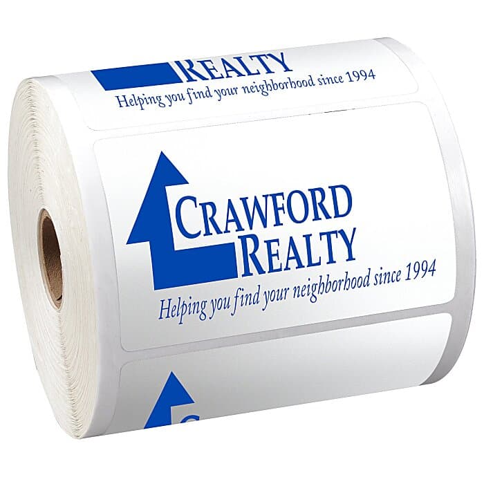 Sticker by the Roll - Rectangle - 2-1/2 inches x 4 inches