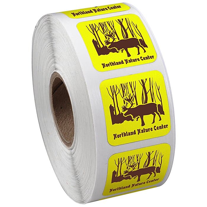 Sticker by the Roll - Square - 1 inch x 1 inch