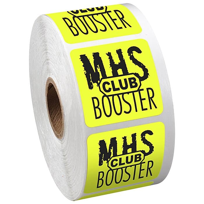 Sticker by the Roll - Square - 1-1/2 inches x 1-1/2 inches