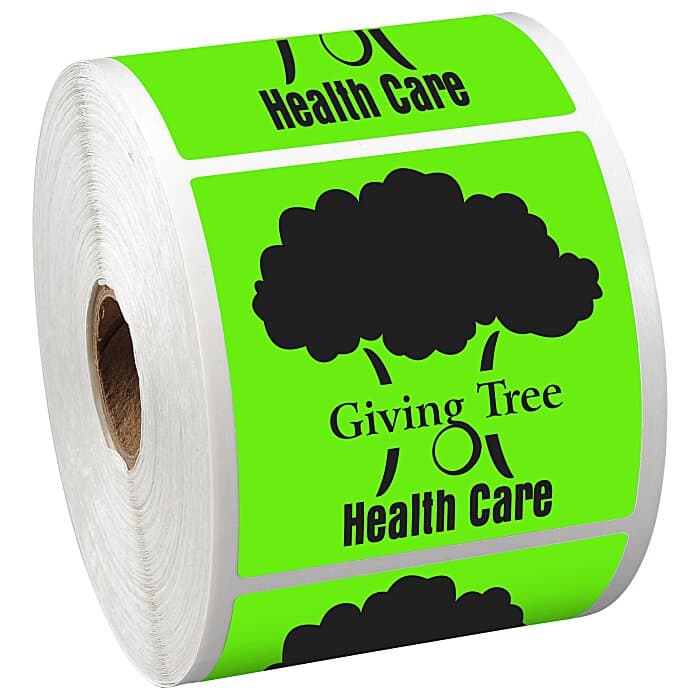 Sticker by the Roll - Square - 2-1/2 inches x 2-1/2 inches