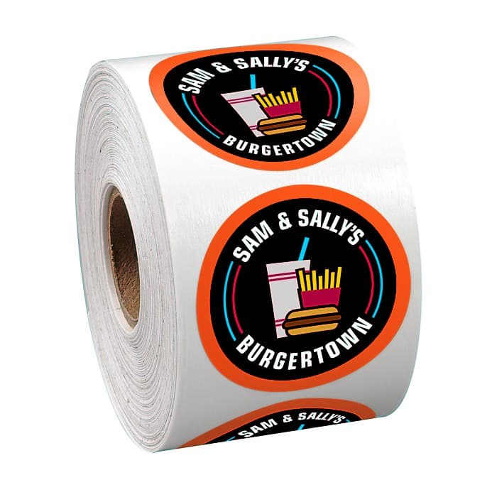 Full Color Sticker by the Roll - Circle - 1 3/4 inches