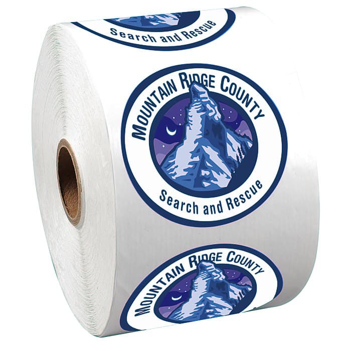 Full Color Sticker by the Roll - Circle - 2 1/4 inches